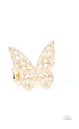 Flauntable Flutter - Gold Butterfly Ring