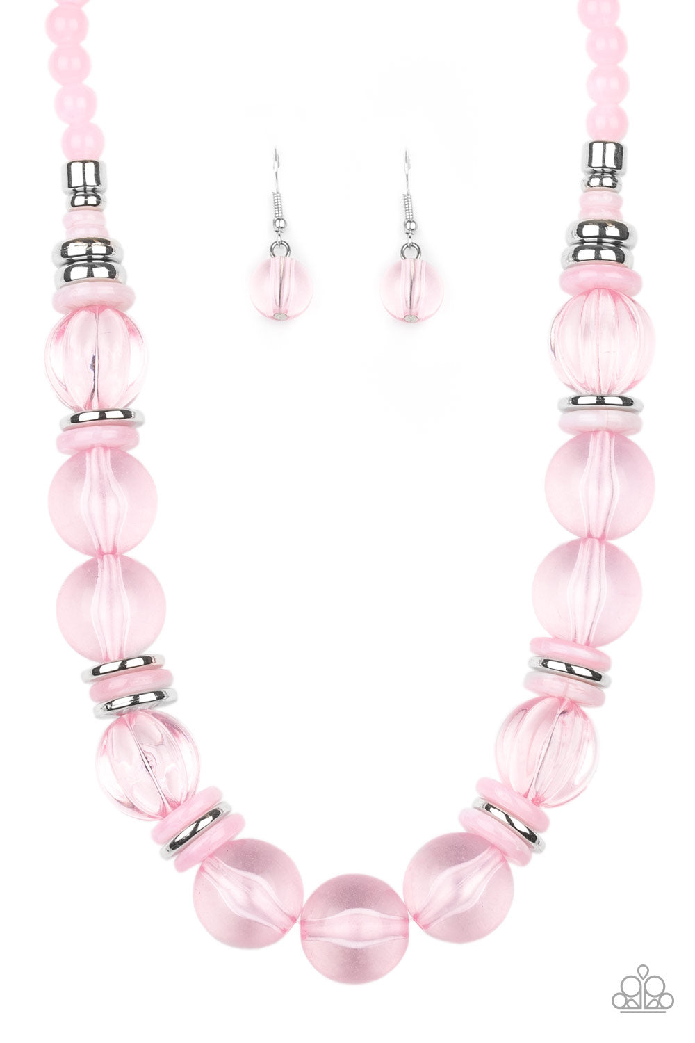 Bubbly Beauty Pink Necklace