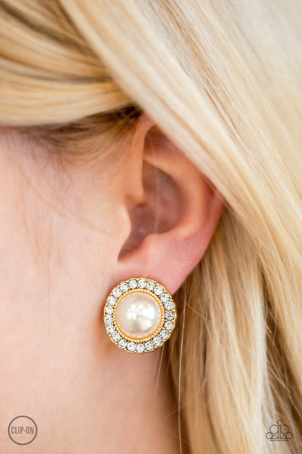 Don't Forget Your Glass Slippers Gold Clip On